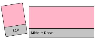 Lee Filter Roll 110 Middle Rose