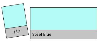Lee Filter Roll 117 Steel Blue