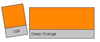 Lee Filter Roll 158 Deep Orange