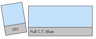Lee Filter Roll 201 Full C.T. Blue