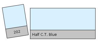 Lee Filter Roll 202 Half C.T. Blue