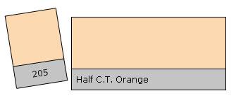 Lee Filter Roll 205 H. C.T. Orange