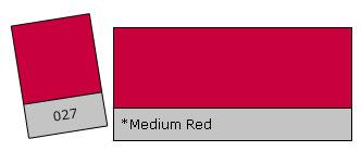 Lee Filter Roll 027 Medium Red