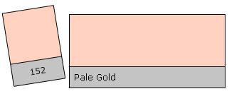 Lee Filter Roll 152 Pale Gold