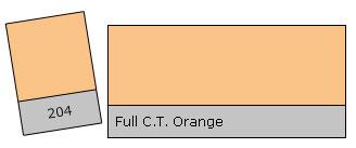 Lee Filter Roll 204 F. C.T. Orange