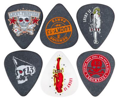 Dunlop Plectrum Lucky II 13 Pack 1,00
