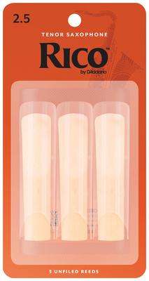 DAddario Woodwinds Rico Tenor Sax 2.5 - 3-Pack
