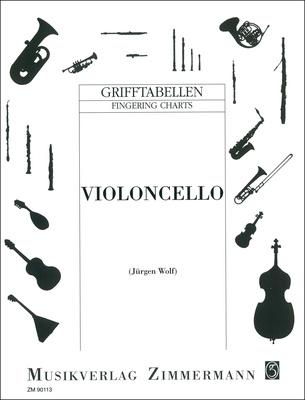 Zimmermann Verlag Grifftabelle Cello