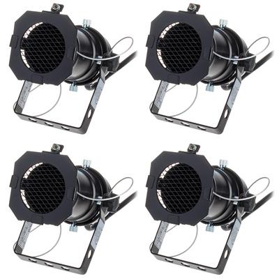 Stairville PAR 16 GU10 black Bundle