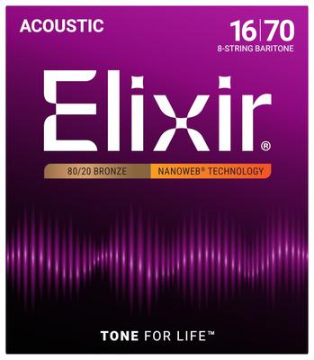 Elixir Nanoweb Baritone 8 String