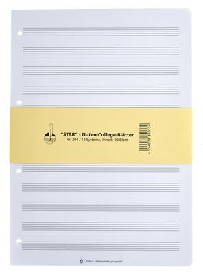 Star Noten-Collegeblätter 204 A4