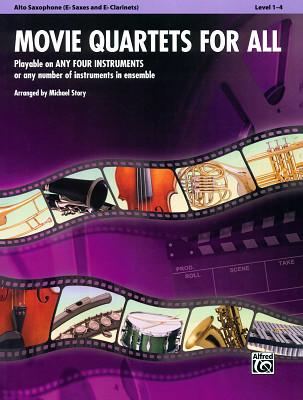 Alfred Music Publishing Movie Quartets for All A-Sax