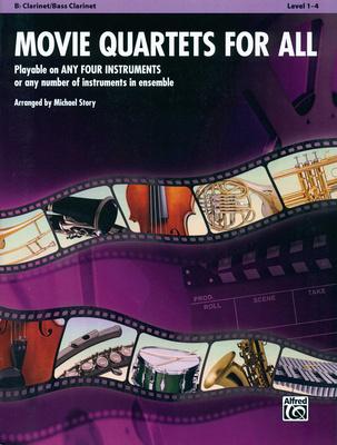Alfred Music Publishing Movie Quartets for All Clarine