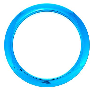 Bass Drum O's 4" Blue Chrome round HCB4"