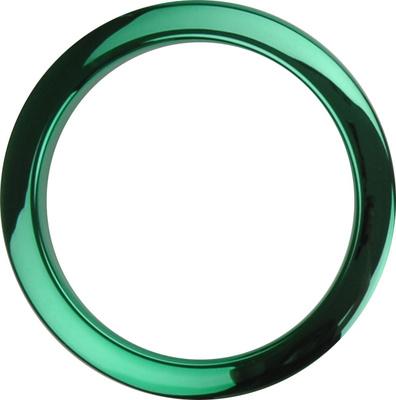 Bass Drum O's 4" Green Chrome round HCG4"