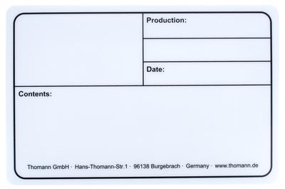Stairville Tourlabel 290x190mm White