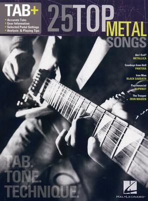 Hal Leonard Tab+25 Top Metal Songs
