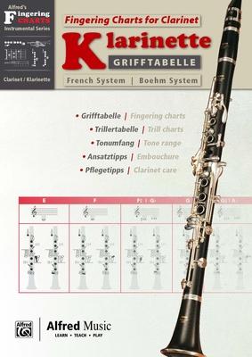 Alfred Music Publishing Grifftabelle Klarinette Boehm