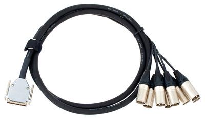 pro snake SUB-D 25pin-XLRM 2m