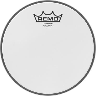 Remo 08" Emperor White Suede"