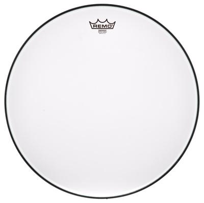 Remo 18" Emperor White Suede"