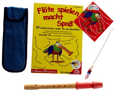 Streetlife Music Soprano Recorder Set Red