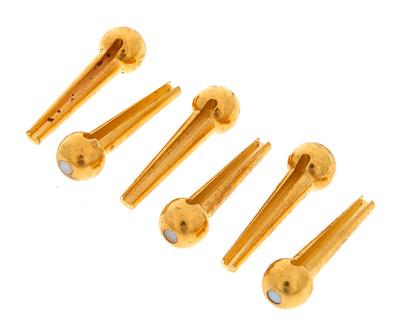dAndrea Bridge Pins Solid Brass Trad
