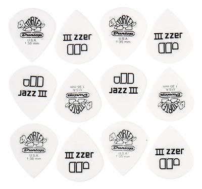 Dunlop Tortex Jazz III White 1,35