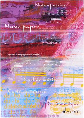 Schott Notenblock Music Paper A4