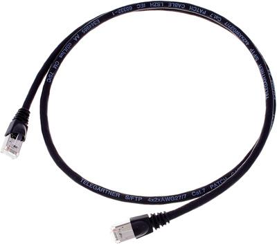 Telegärtner CAT6A Patchkabel 1m, sw