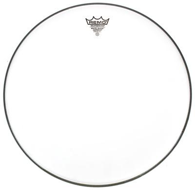 Remo 15" Emperor White Suede"