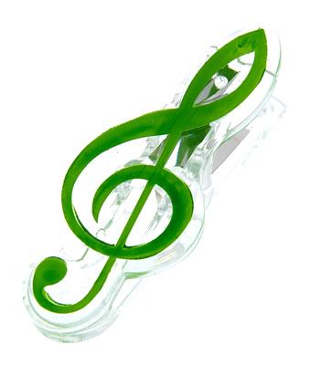 agifty Music Clip Violin Clef Green