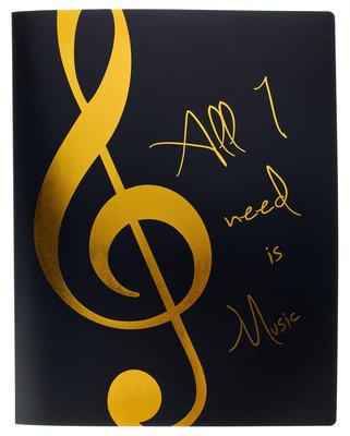 agifty Music Folder Gold Sleeves