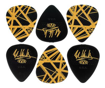 Dunlop EVH Black/Yellow Stripes Tin 6
