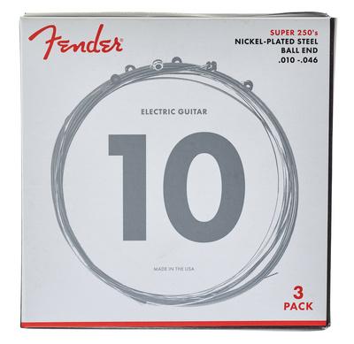 Fender 250R NPS Ball End 10-46 3 Pack