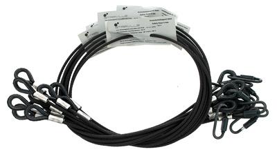 Stairville Safety Set 100cm/4mm Bk 10pcs