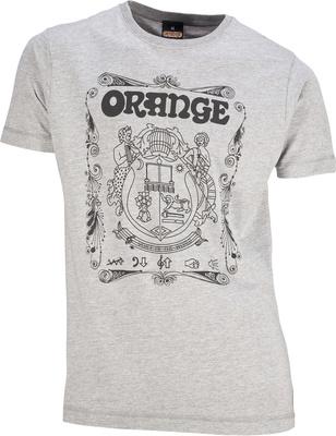 Orange T-Shirt Crest Grey XXL