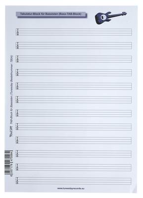 Tunesday Records Music Paper Tab Bass