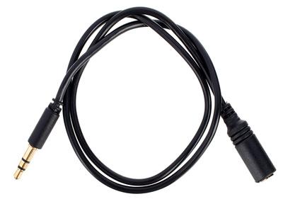 the sssnake Slim Line 3 Pin Jack 0,5m BK
