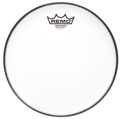 Remo 10" Ambassador Smooth White"