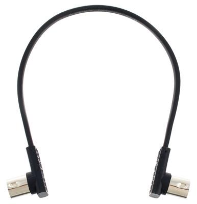 Rockboard Flat MIDI Cable 30cm Black