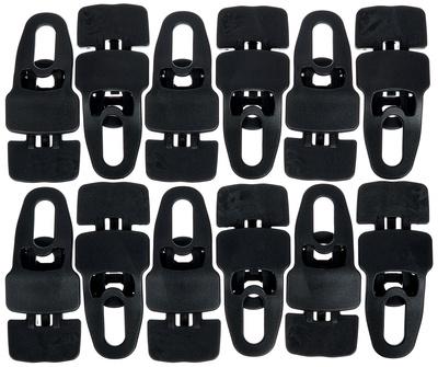 Holdon Midi Clip Black 12pcs Pack