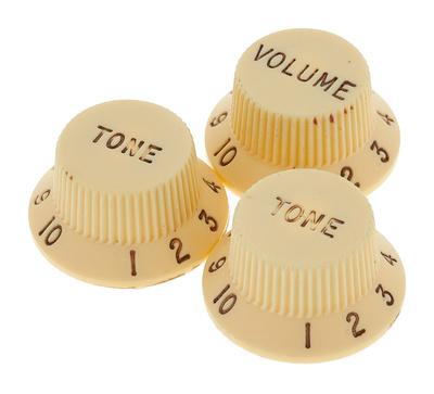 Fender Roadworn Strat Knobs WHT
