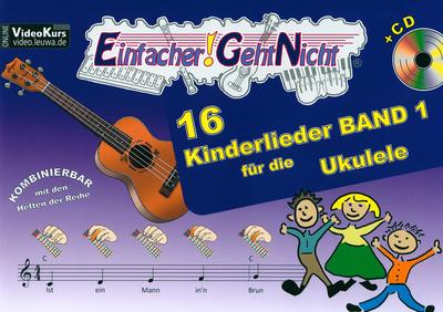 LeuWa-Verlag 16 Kinderlieder Ukulele 1