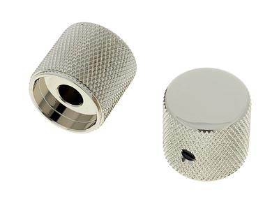 Allparts Metal Barrel Knobs Nickel