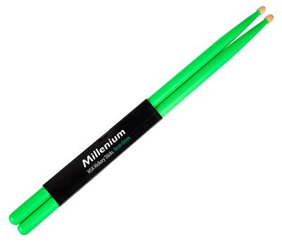 Millenium H5A Hickory Sticks Neon Green