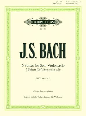 Edition Peters Bach Suiten BWV1007-1012 Viola