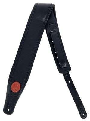 Levys Pad. Garm. Leather Strap 3" BK"