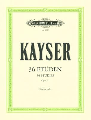Edition Peters Kayser 36 Etüden op. 20 Violin