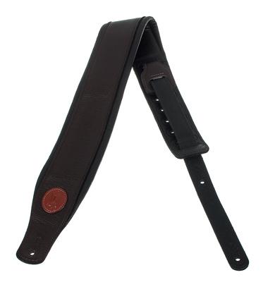 Levys Pad. Garm. Leather Strap 3"DBR"